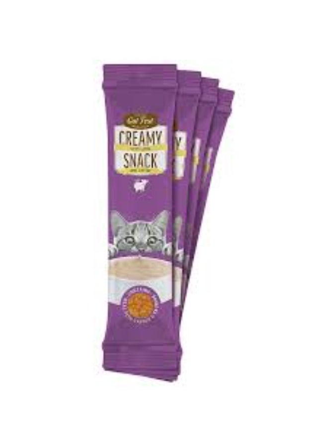 Cat Fest Creamy Snacks Lamb with Caviar 4x10g Soft Cat Treats for Kittens & Adult Cats From Varmacy - Image 2